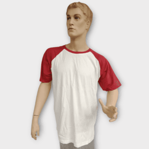 Hanes baseball T-paita, valkoinen/bordo