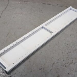 Lundia-päätytikas, 188cm x 30cm, valkoinen