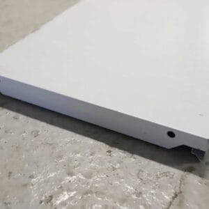 Punta-peltihylly, 97cm x 30cm, valkoinen