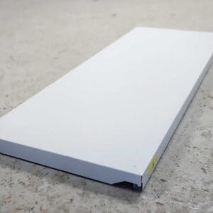 Punta-peltihylly, 77cm x 30cm, valkoinen