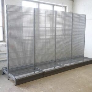 Hestra myymälähyllystö 360cm perusosa