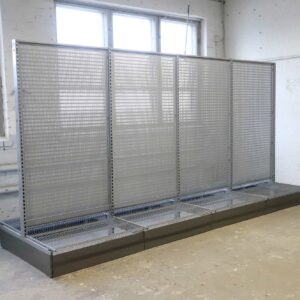 Hestra myymälähyllystö 360cm perusosa