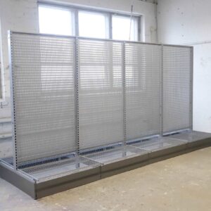 Hestra myymälähyllystö 360cm perusosa