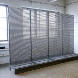 Hestra myymälähyllystö 360cm perusosa