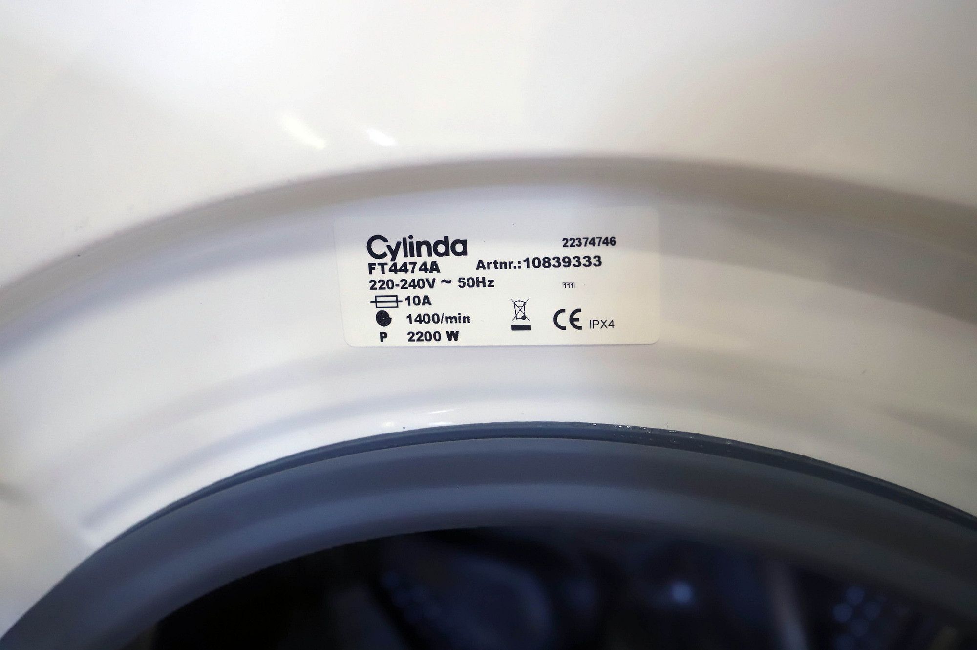 Cylinda FT4474A -pyykinpesukone 7 kg – käyttämätön