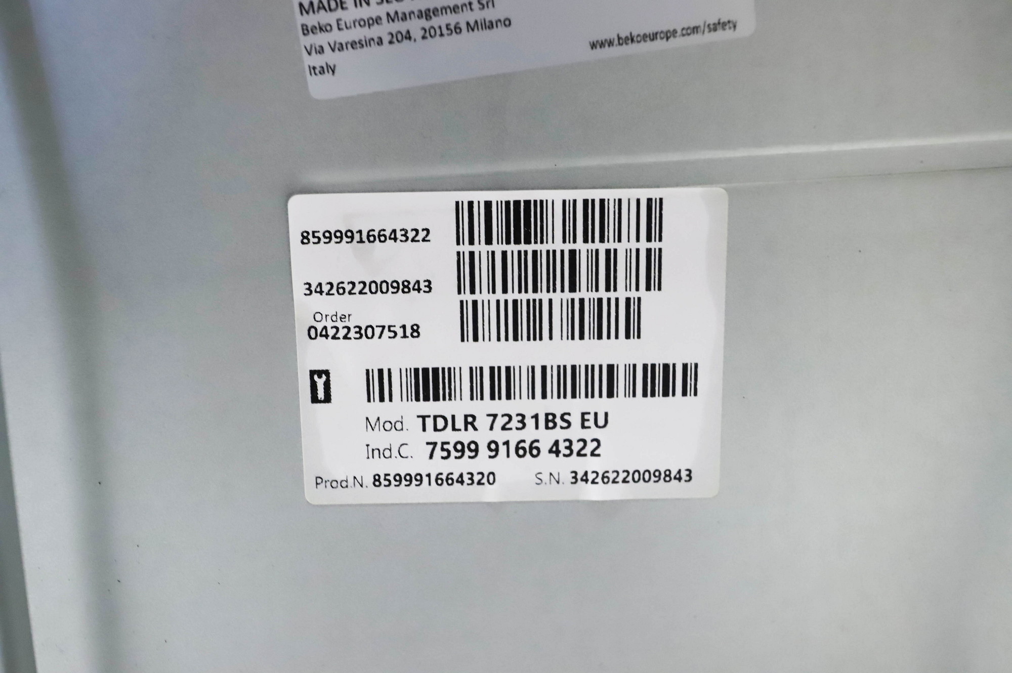 Whirlpool TDLR 7231BS EU pyykinpesukone 7 kg – käyttämätön - Image 15