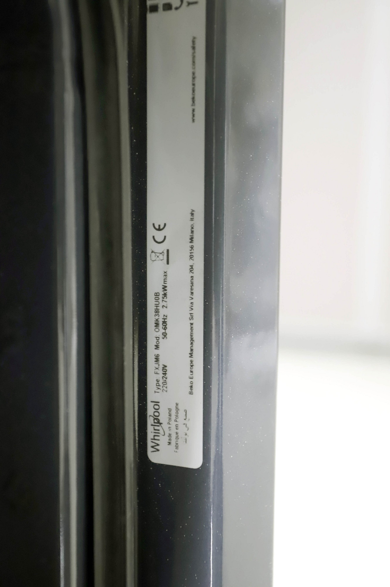 Whirlpool OMK38HU0B erillisuuni, musta – käyttämätön - Image 11